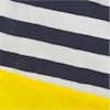 Navy blue-sun yellow color swatch for Snap Collar Striped Top.