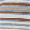 Sky blue-cognac-striped color swatch for Striped Round Neck Shirt.