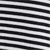 BLACK STRIPE color swatch for Striped Boat Neck Sweater.