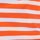 Tangerine-White-Striped color swatch for Striped 3/4 Sleeve Top.