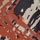 Black-Rust Red-Printed color swatch for Printed Long Sleeve Top.