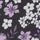 Black-Lilac-Printed color swatch for Floral Drawstring Hem Top.