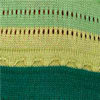 GREEN PATTERNED color swatch for Striped Open Knit Sweater.