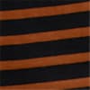 Cognac-Black-Striped color swatch for Long Sleeve Stripe Top.