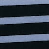 Dusty Blue-Black-Striped color swatch for Long Sleeve Stripe Top.