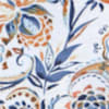 Ocher-Denim Blue-Printed color swatch for Paisley 3/4 Sleeve Top.
