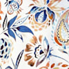 Ocher-Denim Blue-Printed color swatch for Collared Paisley Blouse.
